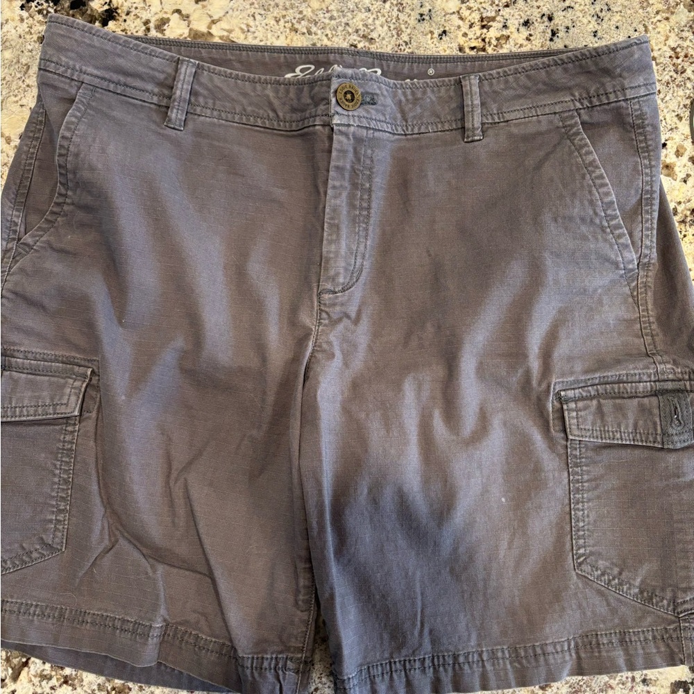 Eddie Bauer Gray Cargo Shorts